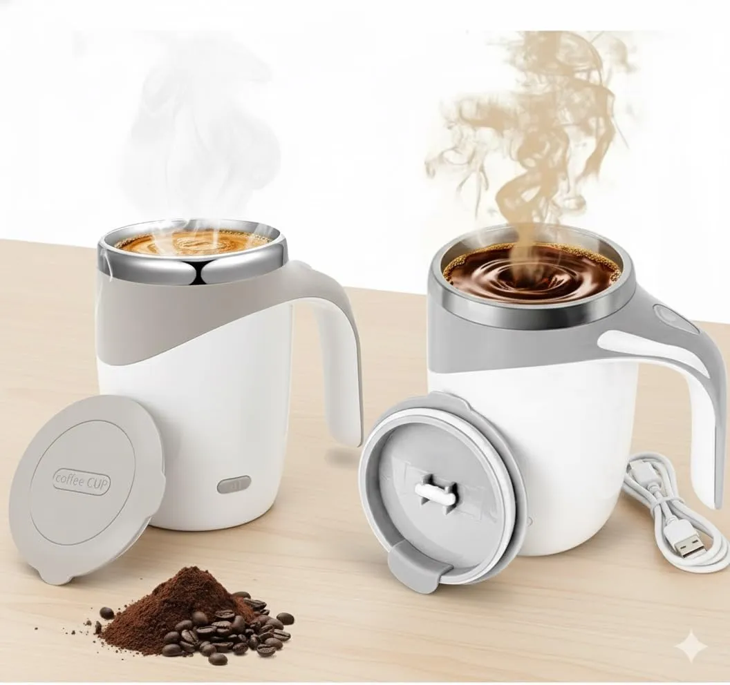 Self-Stirring Electric Coffee Mug