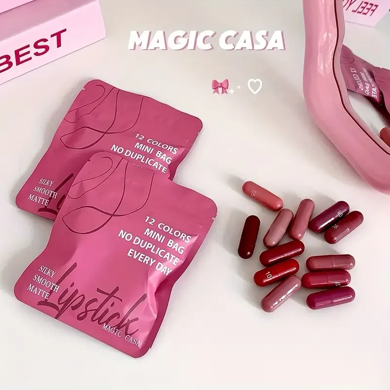 12 Color Mini Capsule Lip Glaze Set