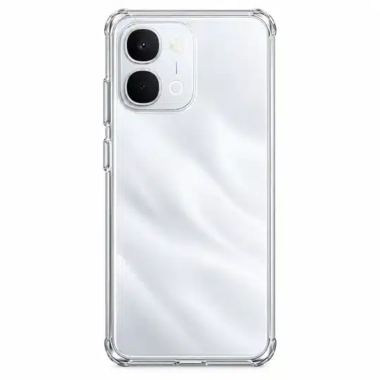 Elegant White Smartphone with Dual Camera and Stylish Wave Pattern Finish