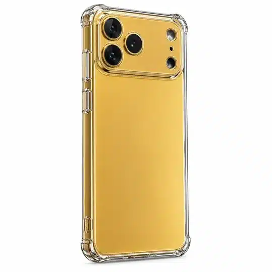 Luxury Golden Smartphone case with Multi Camera Setup and Premium Metallic Finish