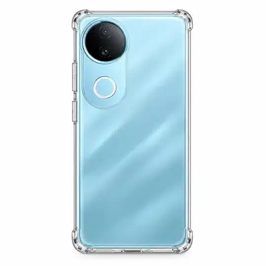 Elegant Sky Blue Smartphone case with Large Circular Camera and Wave Pattern Finish