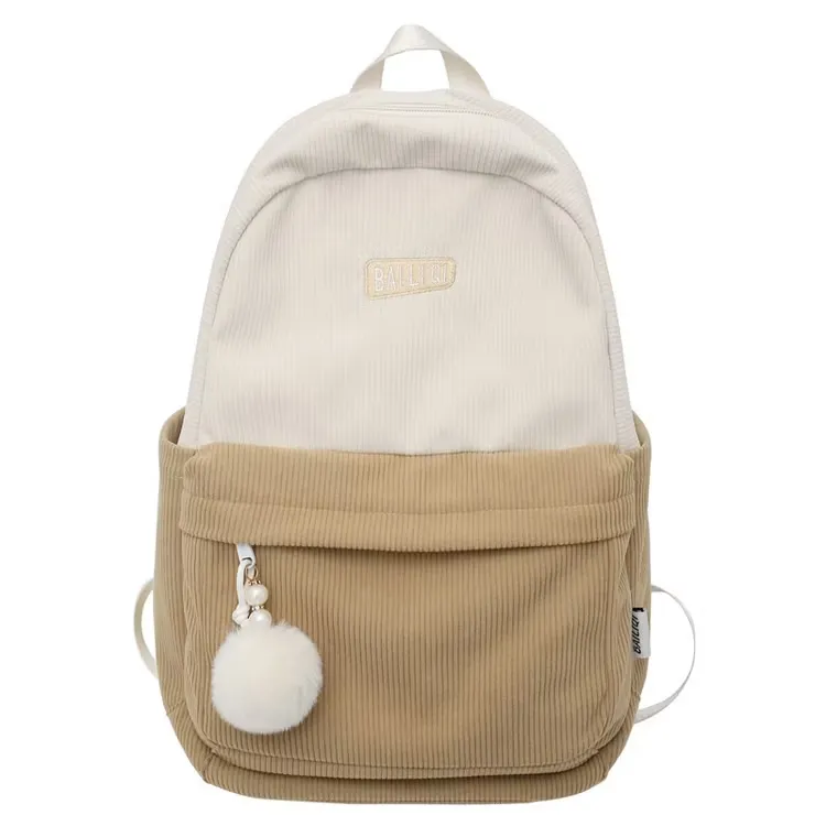 Corduroy Casual Backpack