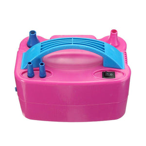 Balloon blower pump with electric dual nozzles
