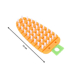 Vegetable Scrubbing Brush, Vegetable Scrubber Nonâ€‘Toxic Fruit Brush Carrot Shape Vegetable Brush for Potato for Vegetable