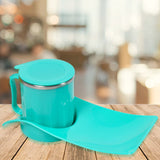 2851 Snacks Tray  Inside Steel Cup 350ml Break Time Tray For Kids  Home Use