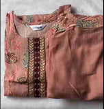 straight Kurti with pants and dupatta
