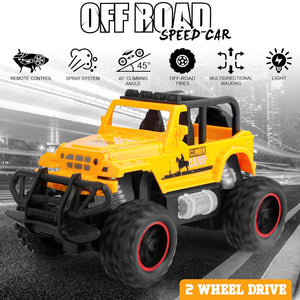 17864 Mist Spray Race Car Toy Off Road Speed Car With Smoke (Water Sprayer Mist With Light) High Strength Climbing Power  Smoke Effect (Color May Vary) Kids