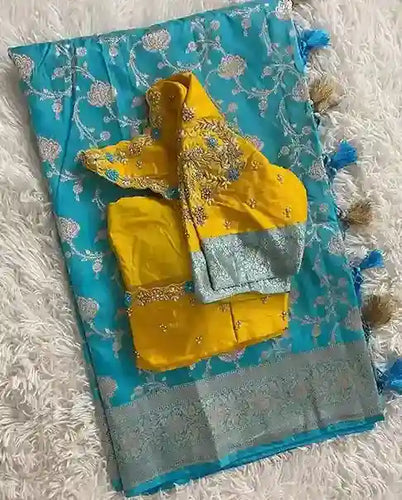 beautifully designed saree