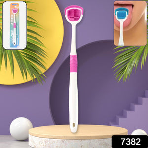 Tongue Cleaner Brush Silicone Tongue Scraper (1 Pc)