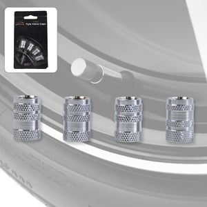 Tire Valve Stem Caps Fit For Genesis Cars. Air Valve Caps Suit For Most Car Truck Suv Wheel Accessories 4pcs Silver.
