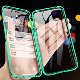 Double Glass Shell Magnetic Phone Case