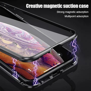 Double Glass Shell Magnetic Phone Case