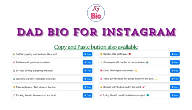 100+ Dad Bio for Instagram | Copy & Paste