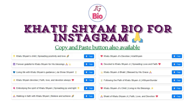 280+ Inspiring Khatu Shyam Bio for Instagram 🙏