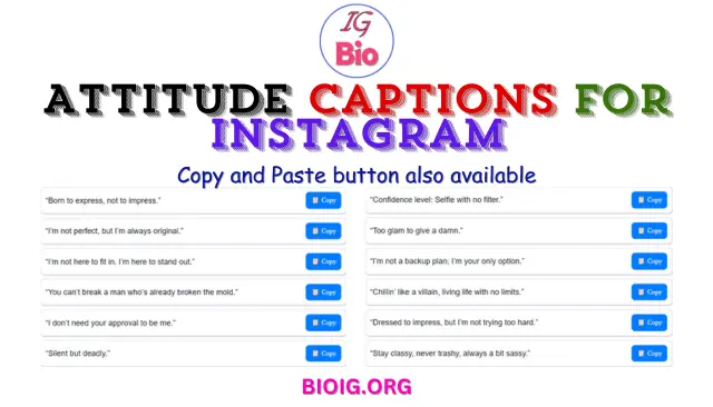 100+ Attitude Captions For Instagram For Boy | Copy & Paste