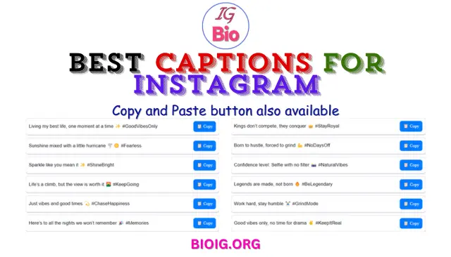 100+ Best Captions For Instagram | Copy & Paste