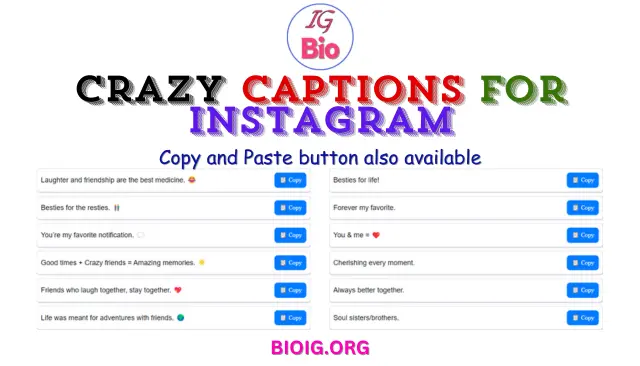 100+ Best Friend Captions For Instagram | Copy & Paste