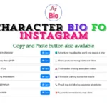 100+ Character Bio for Instagram | Copy & Paste