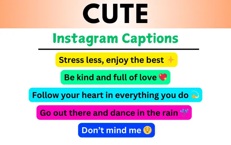 Cute Instagram Captions Image