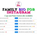 100+ Family Bio for Instagram | Copy & Paste