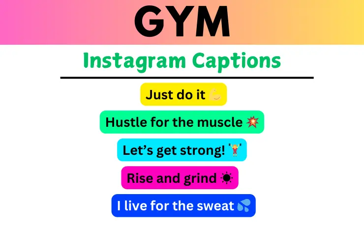 Gym Instagram Captions Image