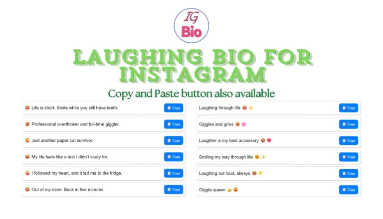 100+ Laughing Bio for Instagram | Copy & Paste