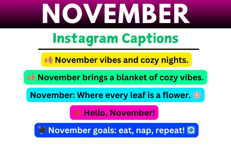 November Instagram Captions Image