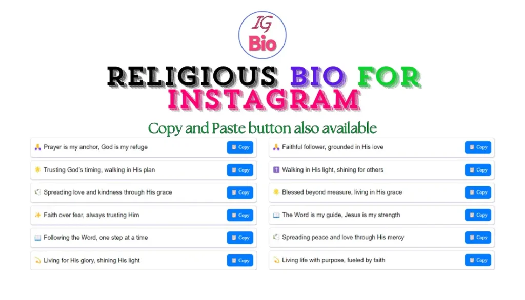 100+ Religious Bio for Instagram | Copy & Paste