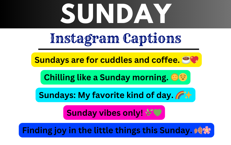 Sunday Instagram Captions Image