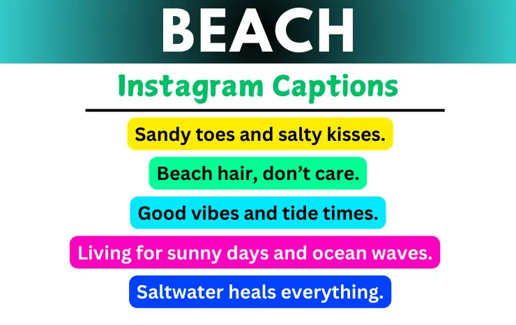 Beach Captions For Instagram Image