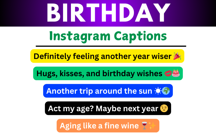 Birthday Captions For Instagram Image