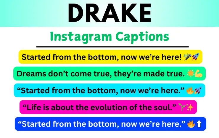 Drake Instagram Captions Image