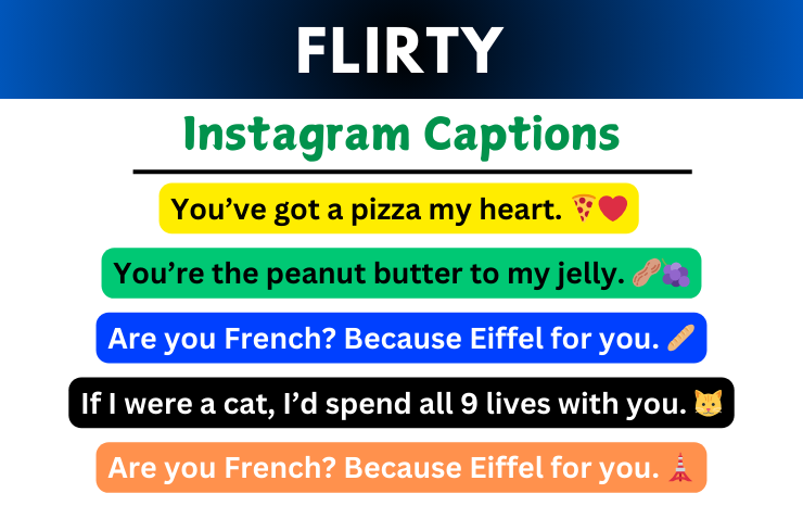 Flirty Captions For Instagram Image