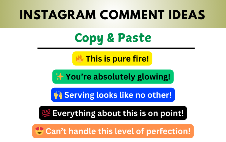 Instagram Comment Ideas Image