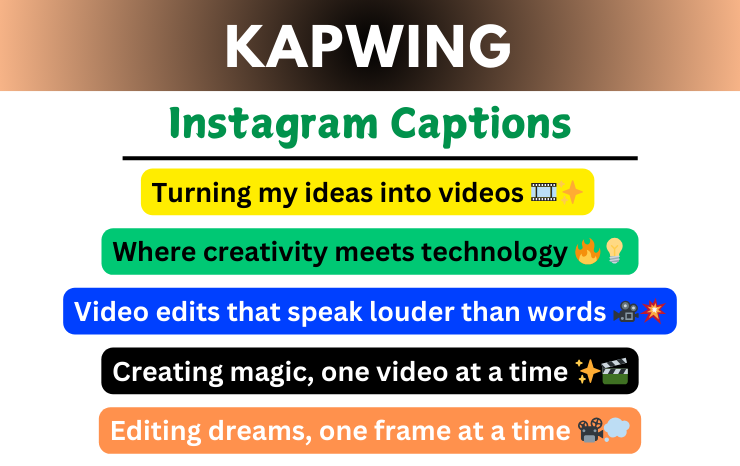 Kapwing Captions for Instagram Image