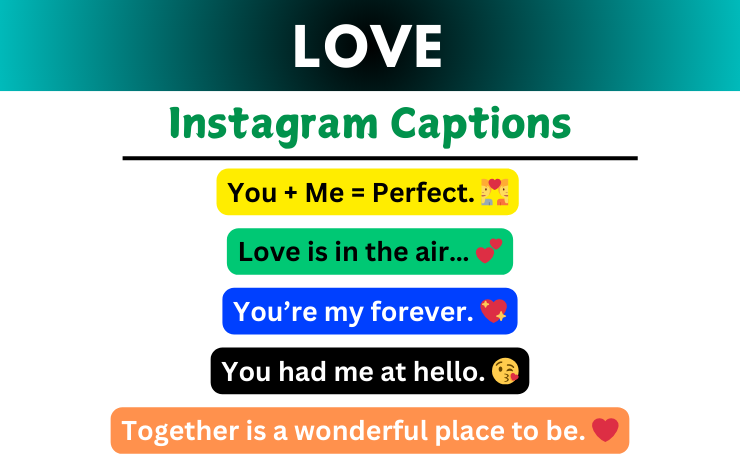 Love Captions for Instagram Image