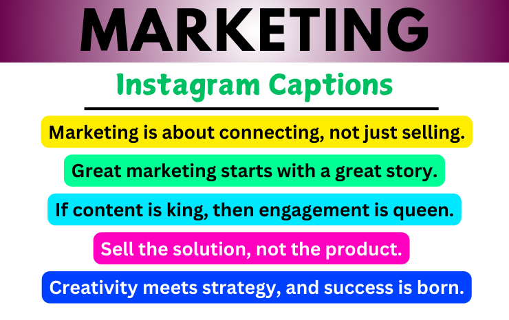 Marketing Captions for Instagram Image