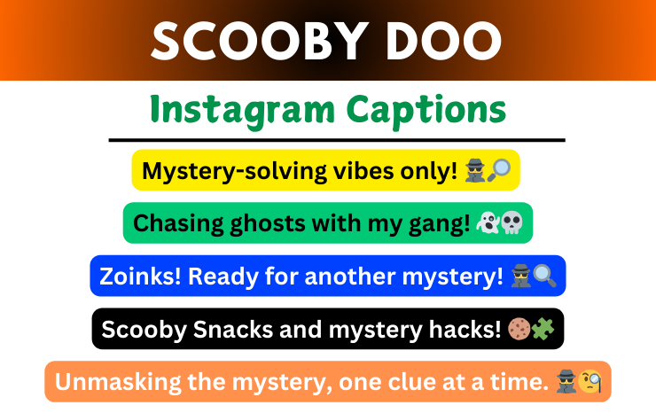 Scooby Doo Captions for Instagram Image