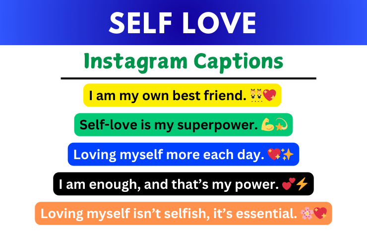 Self Love Captions for Instagram Image