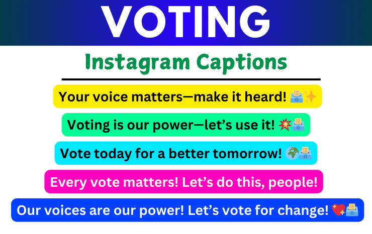 Voting Captions For Instagram Image