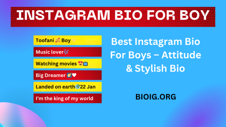 900+ Best Instagram Bio For Boys – Attitude & Stylish Bio (2025) Image